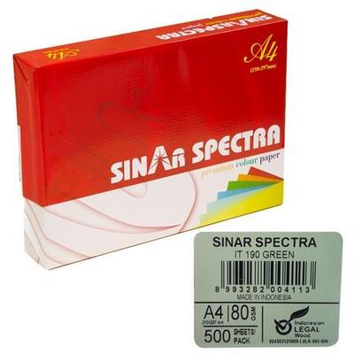 SINAR F.KAĞIDI A4 RENKLİ 80GR 500LÜ YEŞİL