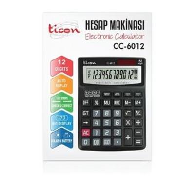 TİCON HESAP MAKİNESİ CC-6012