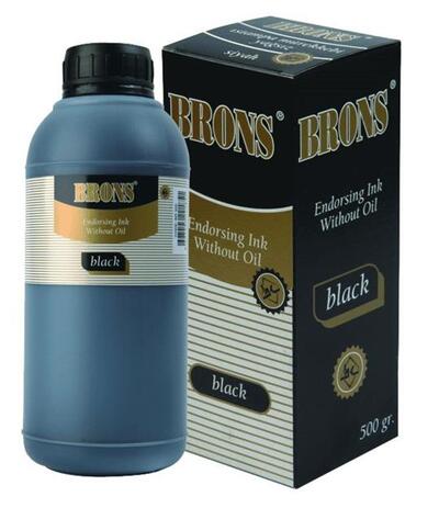 BRONS ISTAMPA MÜREKKEBİ 30ML SİYAH