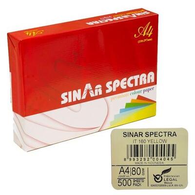 SINAR F.KAĞIDI A4 RENKLİ 80GR 500LÜ SARI