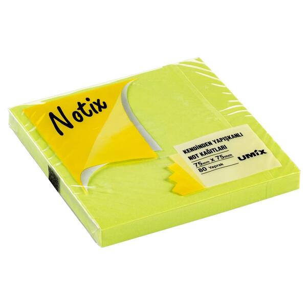 NOTİX YAPIŞKANLI NOT KAĞIDI 80YPR. 75x75 YEŞİL