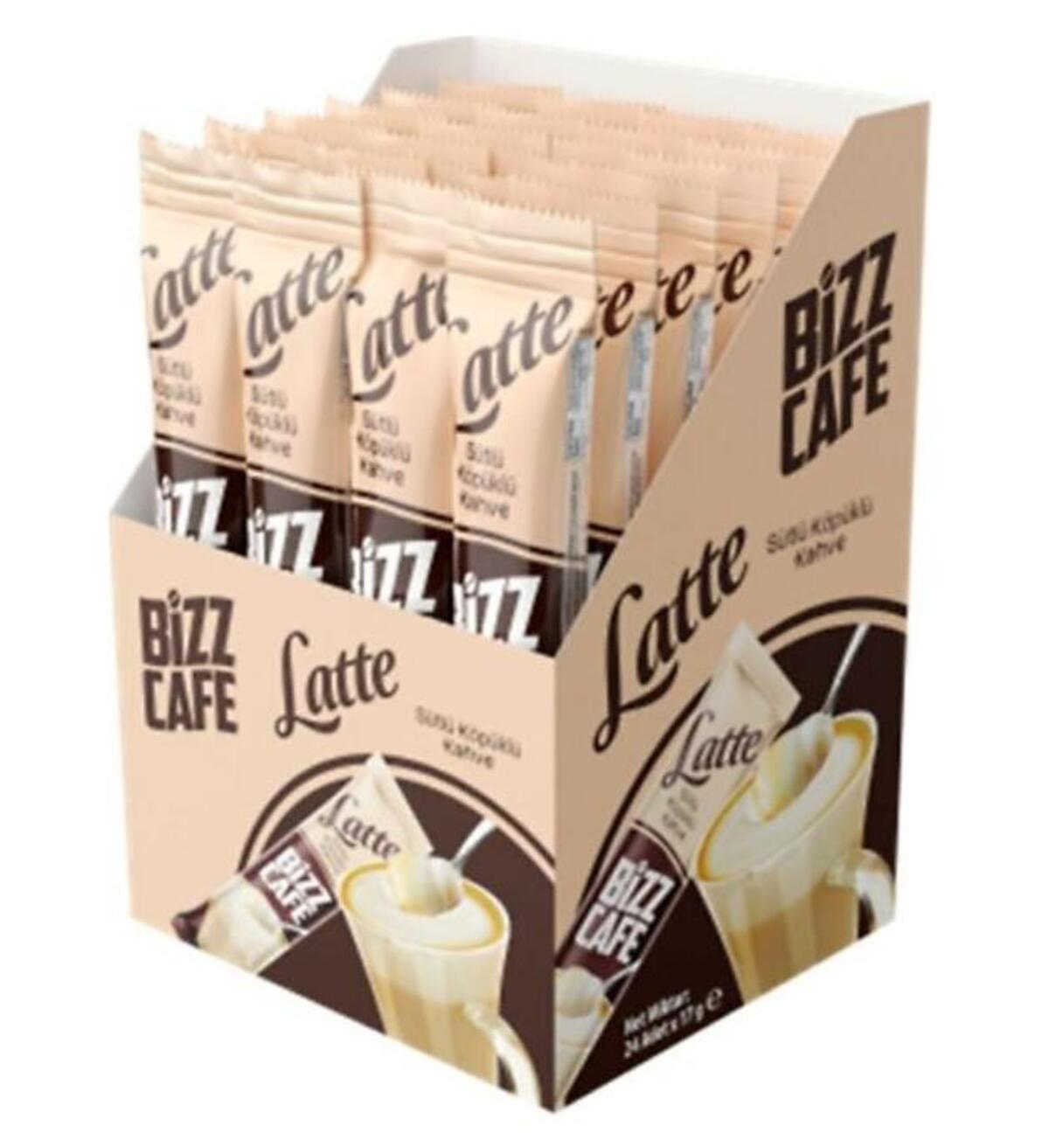 BİZZ CAFE 3Ü 1ARADA LATTE SÜTLÜ KÖPÜKLÜ 24LÜ