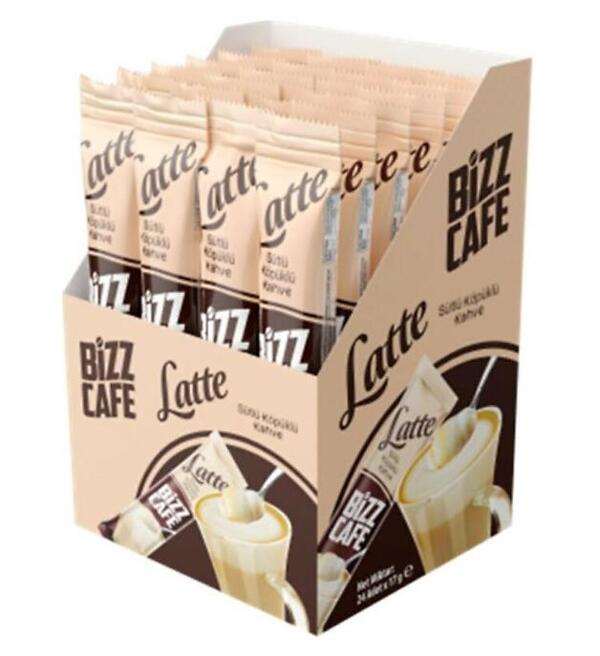 BİZZ CAFE 3Ü 1ARADA LATTE SÜTLÜ KÖPÜKLÜ 24LÜ