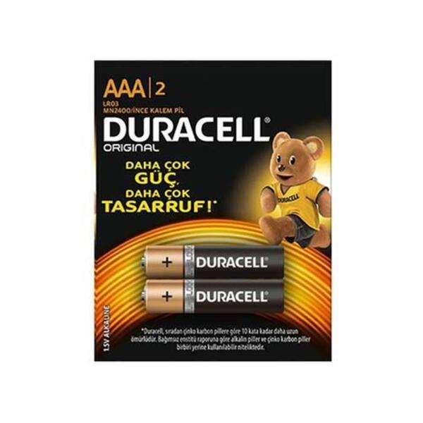 DURACELL ALKALİN AAA LR3 İNCE KALEM PİL
