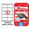 ETKİN YN5510 LASER ETİKET 10 LU 105x56