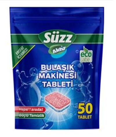 SÜZZ BULAŞIK MAKİNESİ TABLETİ 50 Lİ