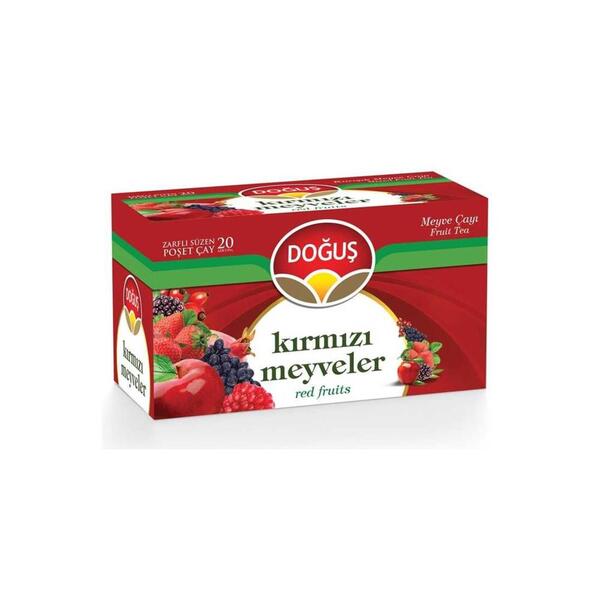 DOĞUŞ BARDAK ÇAY KIRMIZI MEYVELER 20 Lİ