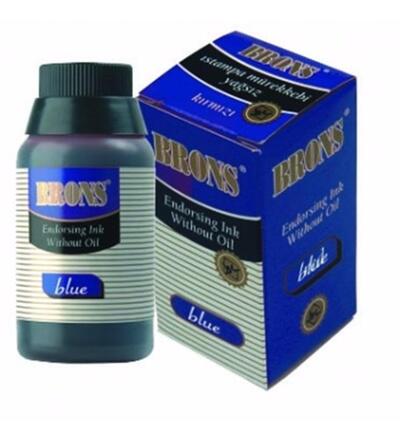 BRONS ISTAMPA MÜREKKEBİ 30ML MAVİ