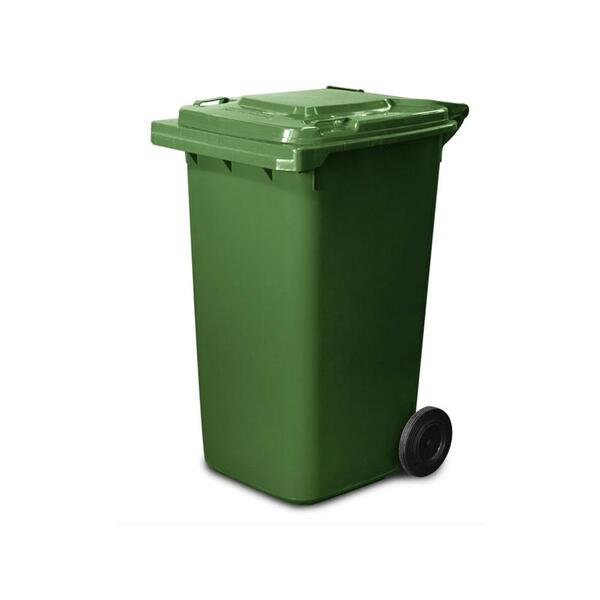 PLASTİK ÇÖP VE ATIK KONTEYNERİ 240LT YEŞİL