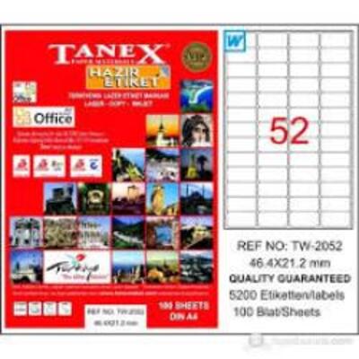 TANEX LAZER ETİKET 46,4x21,2 TW-2052