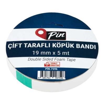 PİN ÇİFT TARAFLI KÖPÜK BANT 19x5