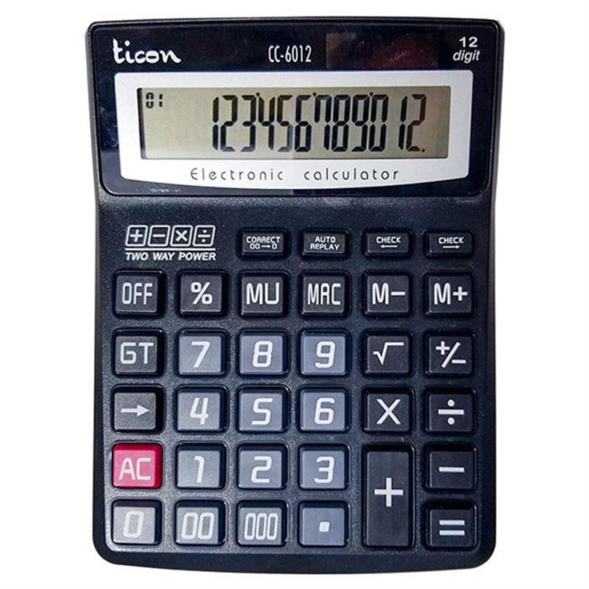 TİCON HESAP MAKİNESİ CC-6012
