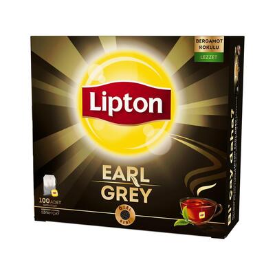 LİPTON BARDAK POŞET ÇAY EARLY GREY 100 LÜ