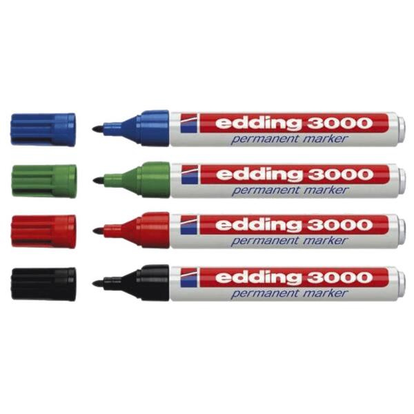 EDDİNG KOLİ KALEMİ YUV.UÇ KIRMIZI E-3000