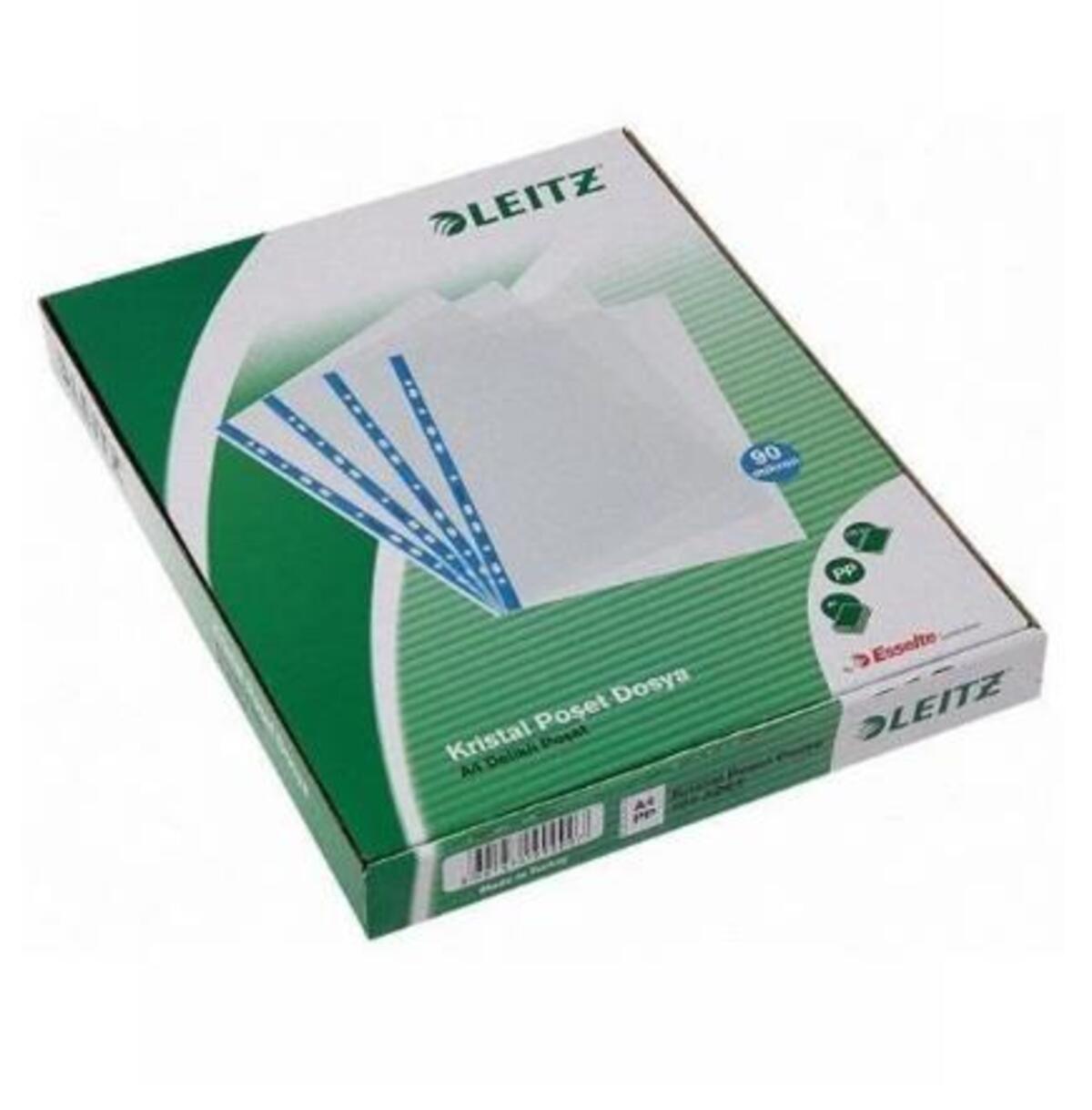 LEITZ POŞET DOSYA KRİSTAL A4 100LÜ 4700