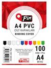 PİN CİLT KAPAĞI PVC A4 BEYAZ 100LÜ