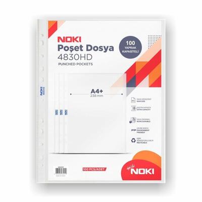 NOKİ POŞET DOSYA A4 4830 100LÜ