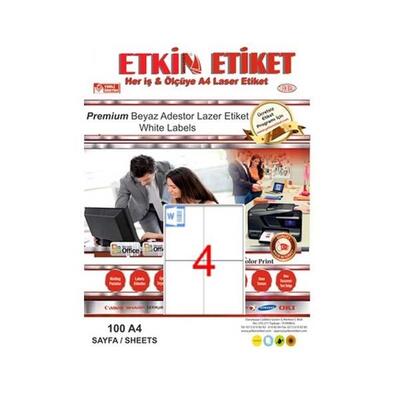 ETKİN YN5204 LASER ETİKET 4 LÜ 105x148,5