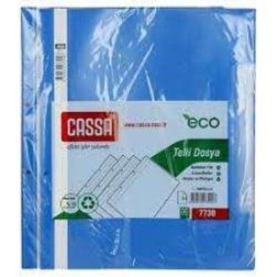 CASSA TELLİ DOSYA A4 MAVİ 50Lİ