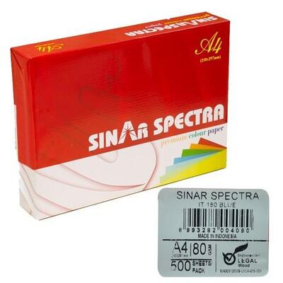 SINAR F.KAĞIDI A4 RENKLİ 80GR 500LÜ MAVİ