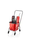 TEMİZLİK ARABASI TEK KOVALI PLASTİK PRESLİ