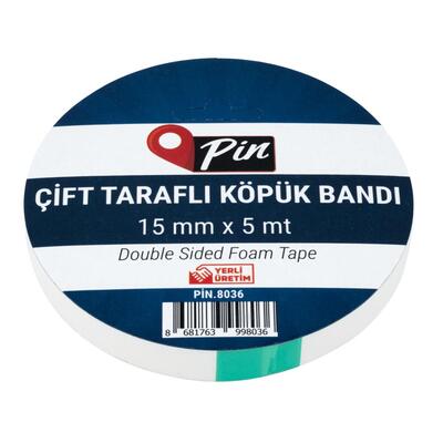 PİN ÇİFT TARAFLI KÖPÜK BANT 15x5