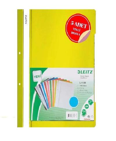 LEITZ TELLİ DOSYA A4 SARI 50Lİ