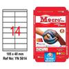 ETKİN YN5614 LASER ETİKET 14 LÜ 105x40
