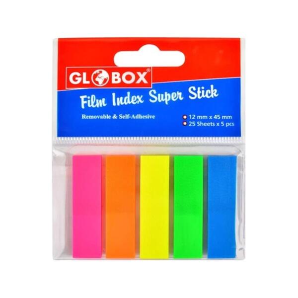 GLOBOX YAPIŞKANLI FİLM İNDEX 5 RENK 12x45